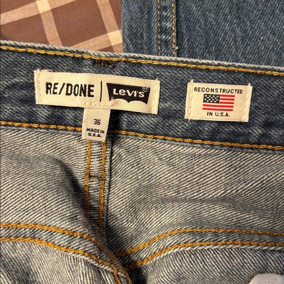 BNWT men’s Levi & RE/DONE straight upcycled vintage jeans - Picture 9 of 12
